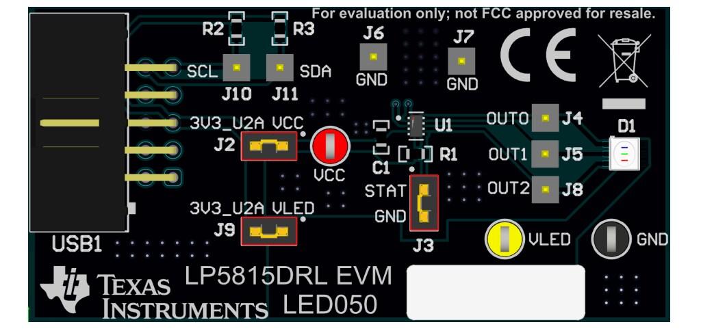 Location Circuit - Texas Instruments LP5814/5DRLEVM Evaluation Modules